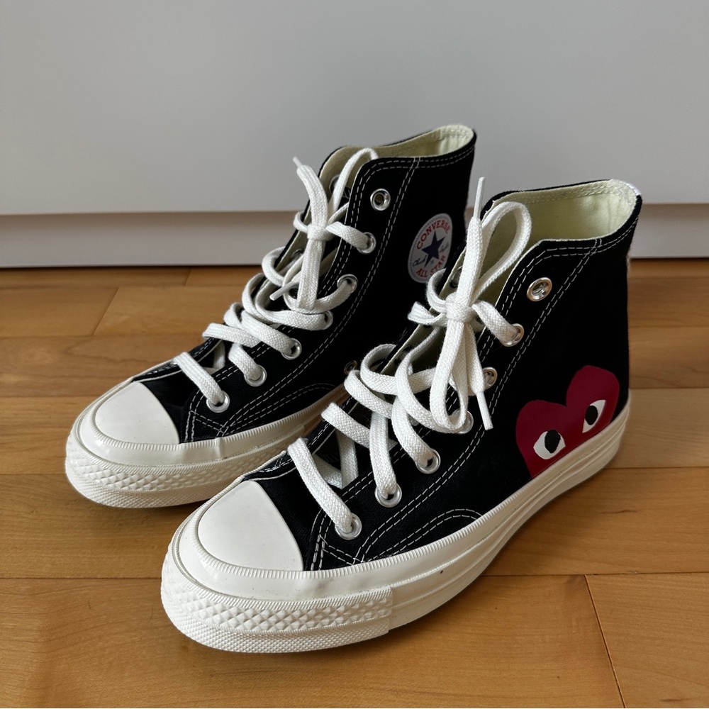 NWOT Comme des Garcons PLAY Converse - Size 6 - Black